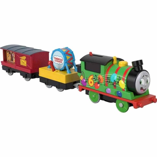 Thomas and Friends motorizuotas teminis garvežiukas su vagonu 