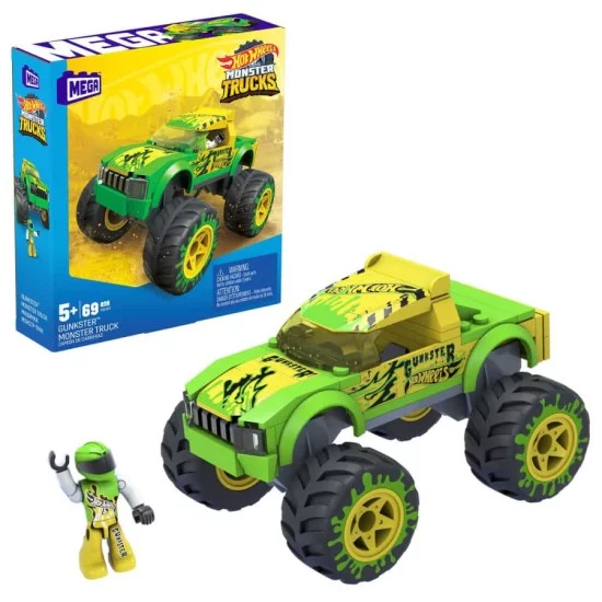  Hot Wheels konstruktorius džipas  + lenktynininko figūrėlė