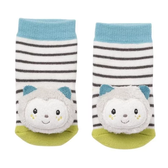 Fehn Barškančios kojinės kūdikiui „Cat“ Fehn Barškančios kojinės kūdikiui „Cat“