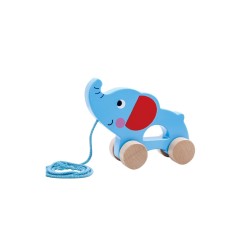 ANDREU TOYS  Medinis drambliukas su virvele