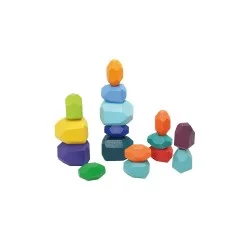 ANDREU TOYS Mediniai akmenukai - 16 vnt. 