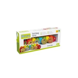ANDREU TOYS  Medinė kirmėlaitė su virvele