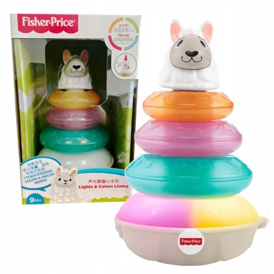 FISHER PRICE Interaktyvi piramidė Lama