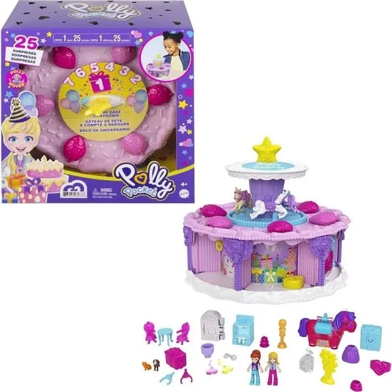 POLLY POCKET gimtadienio torto siurprizas POLLY POCKET gimtadienio torto siurprizas