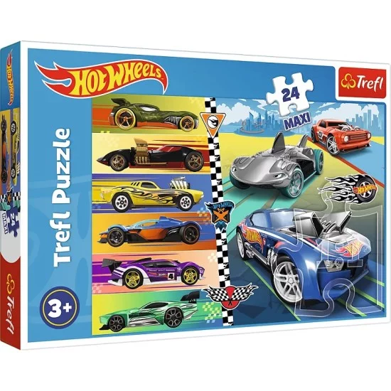 TREFL HOT WHEELS Dėlionė, 24 det. TREFL HOT WHEELS Dėlionė, 24 det.