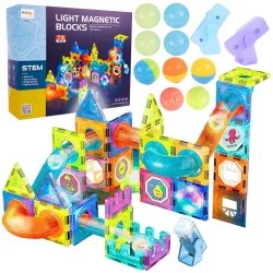 Malplay Magnetinis šviečiantis konstruktorius 75det.