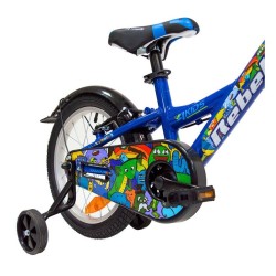 4KIDS Rebel 16" // dydis 10" (25.5 cm), V-Brake ir Kojinis stabdžiai, aliuminis (mėlyna)