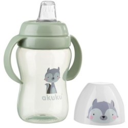 Akuku neišsiliejanti gertuvė su minkštu snapeliu 240ml