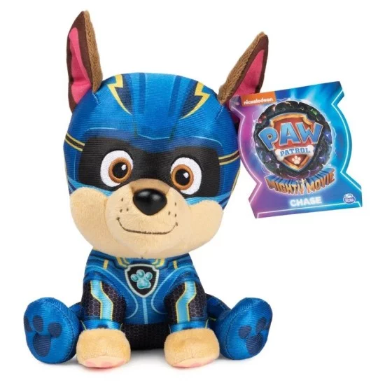 PAW PATROL MOVIE Pliušinis herojus CHASE 22 cm PAW PATROL MOVIE Pliušinis herojus CHASE 22 cm