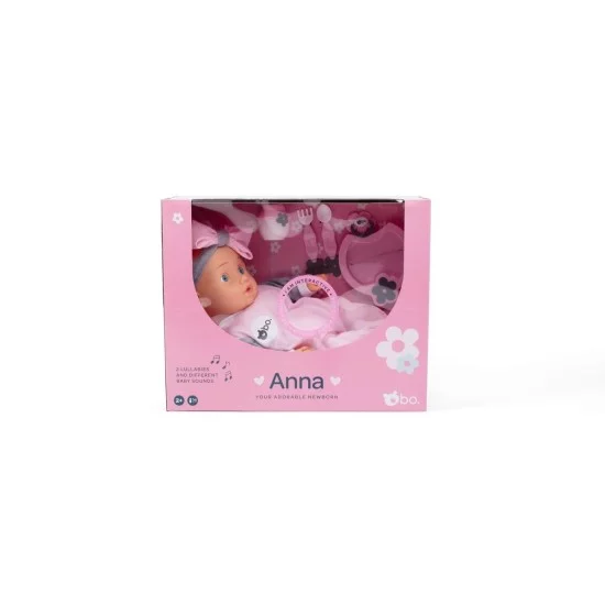 bo. Interaktyvi lėlytė-naujagimis Anna, 42 cm bo. Interaktyvi lėlytė-naujagimis Anna, 42 cm