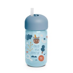 Suavinex buteliukas su šiaudeliu Forest 340ml 18mėn+