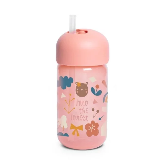 Suavinex buteliukas su šiaudeliu Forest 340ml 18mėn+ Suavinex buteliukas su šiaudeliu Forest 340ml 18mėn+