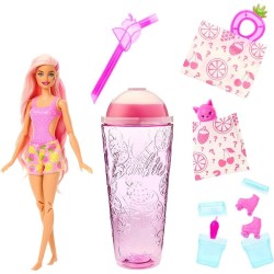 Barbės „POP Reveal“ rinkinys, vaisių sulčių serija – braškė