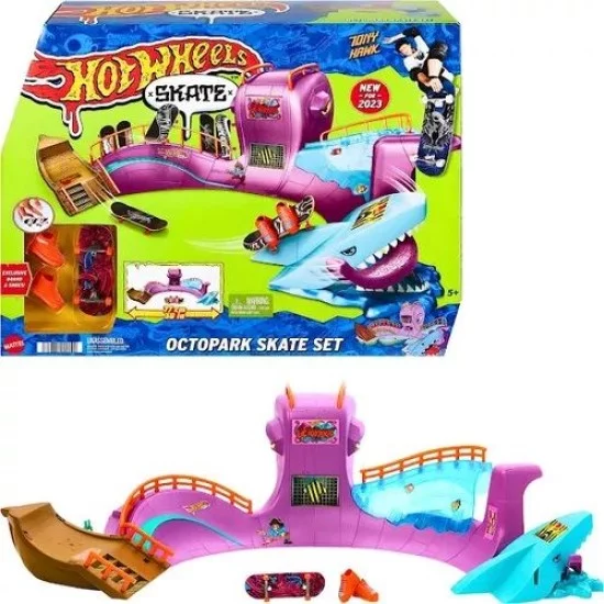 HOT WHEELS rinkinys aštunkojo riedlenčių parkas HOT WHEELS rinkinys aštunkojo riedlenčių parkas