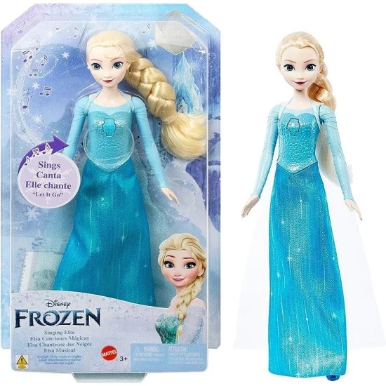 Disney FROZEN  Elza dainuojanti lėlė Elza (anglų kalba)