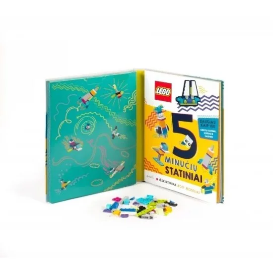 LEGO ICONIC Veiklos knygelė „5 minučių statiniai“ LEGO ICONIC Veiklos knygelė „5 minučių statiniai“