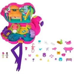 Polly Pocket Flamingo Party - pramogų rinkinys