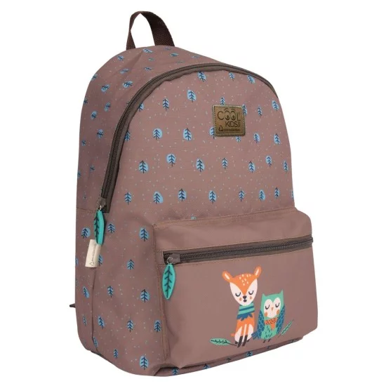 „Cool Kids“ Kuprinė su kišenėle "Owl & Fawn" „Cool Kids“ Kuprinė su kišenėle "Owl & Fawn"