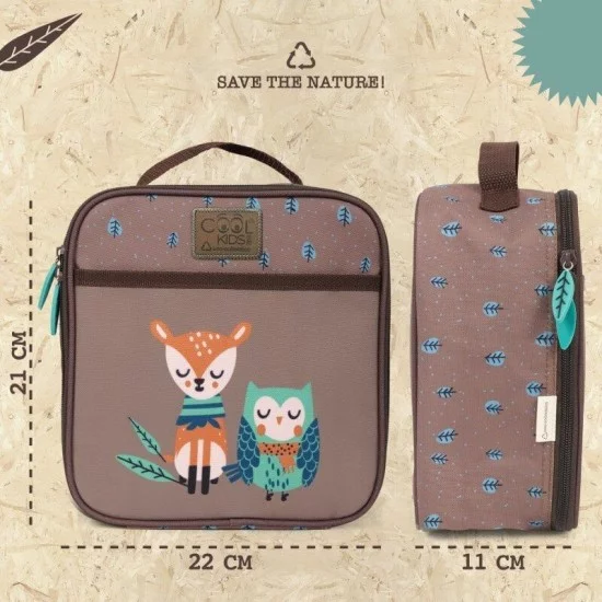 „Cool Kids“ pietų dėžutė "Owl & Fawn" „Cool Kids“ pietų dėžutė "Owl & Fawn"