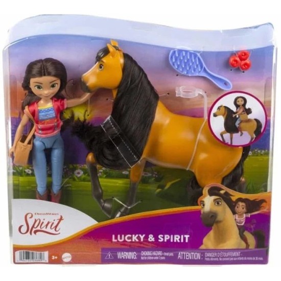 Lėlė  Lucky su žirgu Spirit 