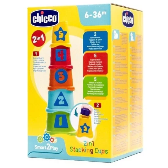 CHICCO formelių rūšiavimas - piramidė 2 in 1 CHICCO formelių rūšiavimas - piramidė 2 in 1