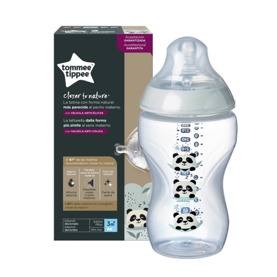 TOMMEE TIPPEE Dekoruotas Buteliukas, 340 Ml, 3 Mėn+