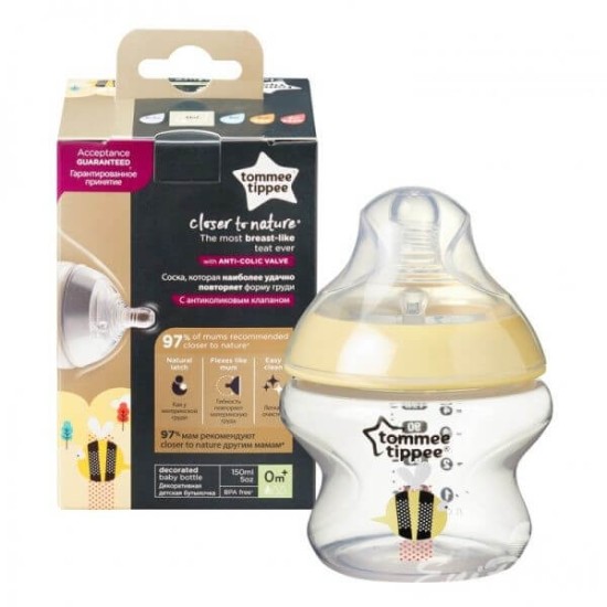 TOMMEE TIPPEE Dekoruotas buteliukas nuo 0 mėn., 150 ml