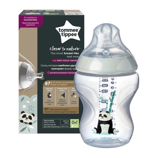 Tommee Tippee Dekoruotas buteliukas 260ml, 0+