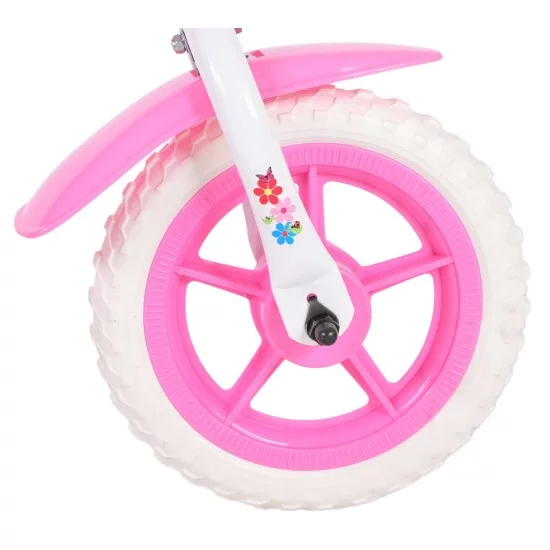 Olandų firmos VOLARE 10" dviratukas Flowerie Pink Olandų firmos VOLARE 10" dviratukas Flowerie Pink