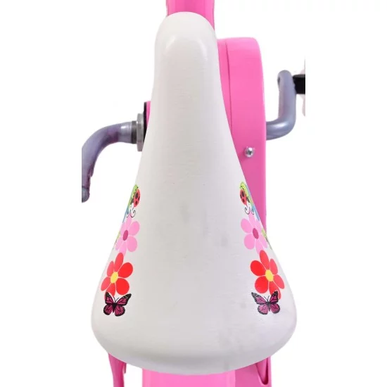 Olandų firmos VOLARE 10" dviratukas Flowerie Pink Olandų firmos VOLARE 10" dviratukas Flowerie Pink