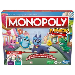 MONOPOLY ŽAIDIMAS „MONOPOLIS MAŽIESIEMS 2 IN 1“ (LIETUVIŲ KALBA)