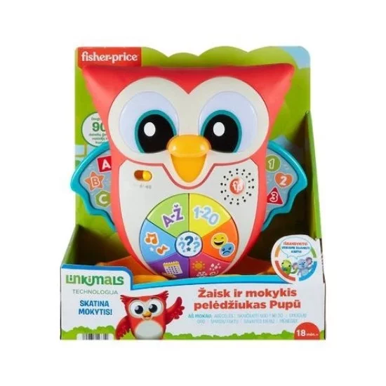 Fisher Price Linkimals muzikinis-interaktyvus pelėdžiukas Pupū (Lietuviškai įgarsintas) Fisher Price Linkimals muzikinis-interaktyvus pelėdžiukas Pupū (Lietuviškai įgarsintas)
