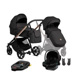 Tutis Mio3+ Thermo Black Edition universalus vežimėlis 4in1