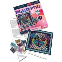 KITFIX DIY Deimančiukų menas „Mopsas“