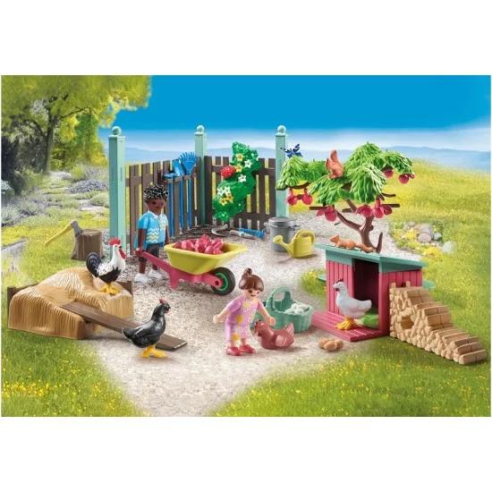 PLAYMOBIL MY LIFE Vištidė namo kieme 71510 PLAYMOBIL MY LIFE Vištidė namo kieme 71510
