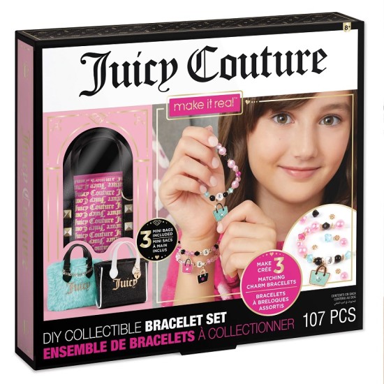 MAKE IT REAL „Juicy Couture“ mini rankinės su apyrankėmis, 3 vnt.