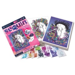 KITFIX DIY „Sequin Art Teen“ rinkinys „Vienaragis“