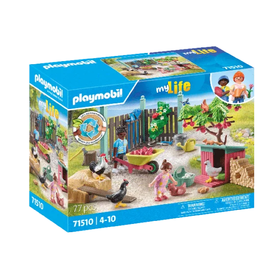 PLAYMOBIL MY LIFE Vištidė namo kieme 71510 PLAYMOBIL MY LIFE Vištidė namo kieme 71510