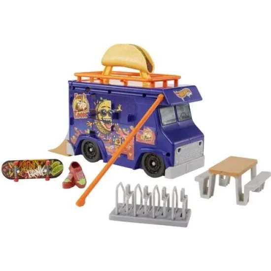 HOT WHEELS rinkinys riedlenčių parkas Taco HOT WHEELS rinkinys riedlenčių parkas Taco