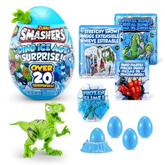 SMASHERS Rinkinys „Dino Ice Age“ didelis kiaušinis SMASHERS Rinkinys „Dino Ice Age“ didelis kiaušinis