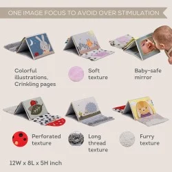 Taf Toys kūdikio knygelė Tummy time Sensory bookė