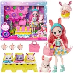 Enchantimals lėlė zuikutis „Baby Best Friends Bree Bunny & Twist Doll”