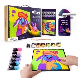 Kūrybinis rinkinys Modelino rinkinys - 3D tapyba Kiškutis (30*30 cm)