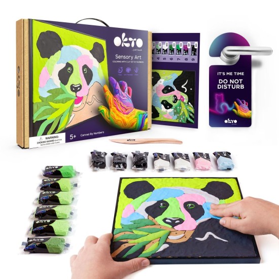 Kūrybinis rinkinys Modelino rinkinys - 3D tapyba Panda (30*30 cm) Kūrybinis rinkinys Modelino rinkinys - 3D tapyba Panda (30*30 cm)