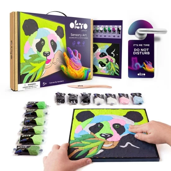 Kūrybinis rinkinys Modelino rinkinys - 3D tapyba Panda (30*30 cm) Kūrybinis rinkinys Modelino rinkinys - 3D tapyba Panda (30*30 cm)