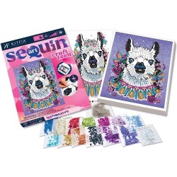 KITFIX DIY „Sequin Art Teen“ rinkinys „Lama“