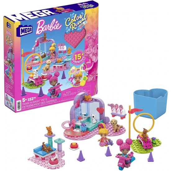 Barbie MEGA BLOKS Konstruktorius Color Reveal Trening