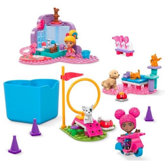 Barbie MEGA BLOKS Konstruktorius Color Reveal Trening