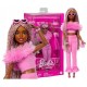 BARBIE Deluxe Style  lėlė rožiniu kostiumėliu