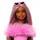 BARBIE Deluxe Style  lėlė rožiniu kostiumėliu